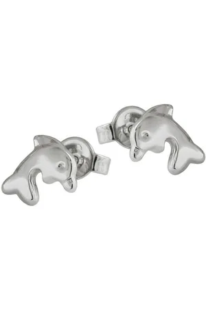 GALLAY Paar Ohrstecker Ohrring 8x7mm Delfin glänzend rhodiniert Silber 925 (1-tlg) - Verkäufer: Cats Collection