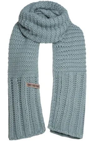 Knit Factory Schal Alex Schals 200x45 cm Glatt Grün, (1-St), Schal Strickschal Umhängetuch Tuch Strickware - Verkäufer: Bettklusiv GmbH