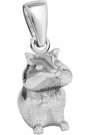 Goldene Hufeisen Kettenanhänger Hamster Anhänger für Halskette aus 925 Sterling Silber Kettenanhänger (1 Stück, inkl. Etui) - Verkäufer: