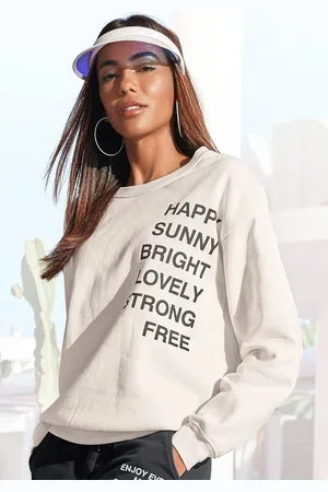 Buffalo Sweatshirt mit Statement Druck, Loungeanzug