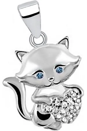 Goldene Hufeisen Kettenanhänger Katze Zirkonia Anhänger für Halskette aus 925 Sterling Silber (1 Stück, inkl. Etui), Rhodiniert - Verkäufer: