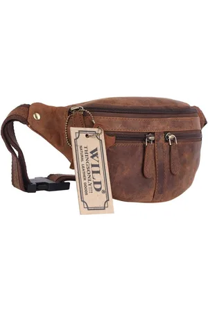 WILD THINGS Bauchtasche 9902 (1-tlg), echt Leder, schlichte Optik - Verkäufer: Qiveeonlineshop