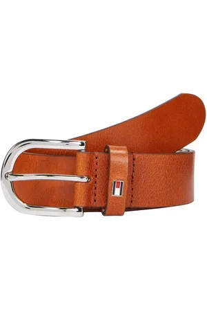 Tommy Hilfiger Ledergürtel mit dezenter Logo-Schlaufe