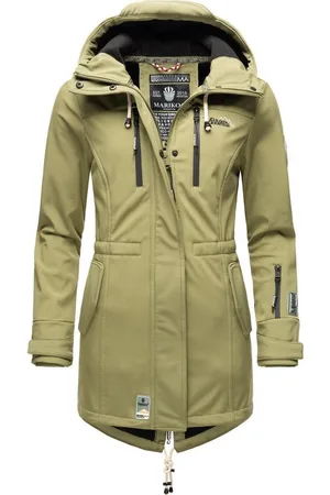 Marikoo Funktionsmantel Zimtzicke Wasserdichter Softshell Parka mit Kapuze