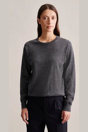 Seidensticker Strickpullover Schwarze Rose Rundhals Uni
