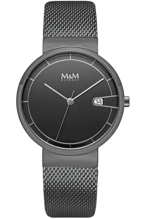 M&M Quarzuhr Armbanduhr Damen silber / gold Day Date, (1-tlg), Analoguhr rund mit Metallarmband Edelstahlarmband, Designer Uhr, deutsche Manufaktur, inkl. edles Etui - Verkäufer: Germany