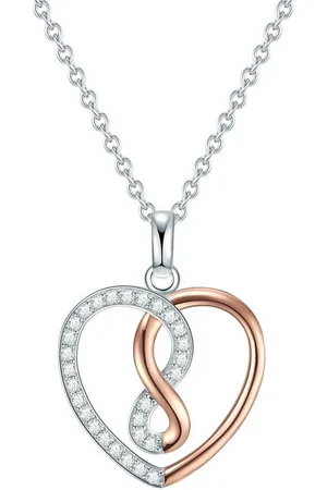 Rafaela Donata Silberkette Herz silber/roségold, mit Zirkonia - Verkäufer: Juvalia