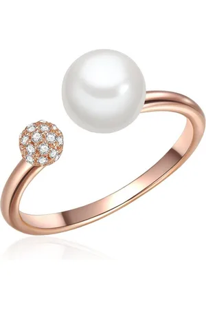 Valero Pearls Silberring roségold, mit Süßwasser-Zuchtperle - Verkäufer: Juvalia