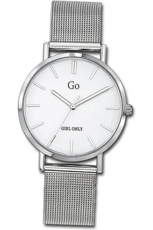 GO Girl Only Quarzuhr Edelstahl Damen Uhr 695255, (Analoguhr), Damenuhr mit Edelstahlarmband, rundes Gehäuse, mittel (ca. 32mm), Fash - Verkäufer: Fit4Style Silberschmuck - IMPPAC