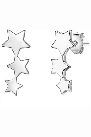 Glanzstücke Paar Ohrstecker Sterne silber, mit Sternen aus Sterling Silber - Verkäufer: Juvalia