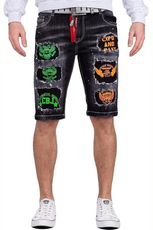Cipo & Baxx Jeansshorts Kurze Hose BA-CK241 W31 mit coolen Destroyed Effekten - Verkäufer: bans24