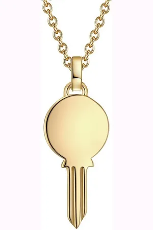 Glanzstücke Silberkette Schlüssel gelbgold, aus Sterling Silber - Verkäufer: Juvalia
