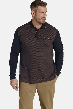 Charles Colby Langarm-Poloshirt EARL BEDWYR mit Jacquard Muster - Verkäufer: VANDERSTORM VENTURES