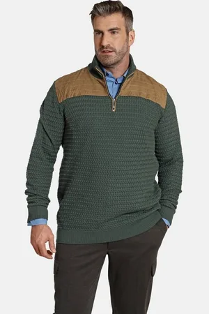 Charles Colby Strickpullover EARL FILIBERT mit Passe in Veloursoptik - Verkäufer: VANDERSTORM VENTURES