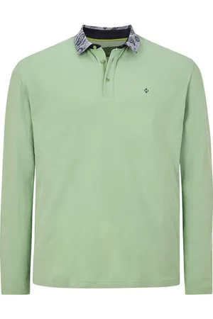 Charles Colby Langarm-Poloshirt EARL DAREN mit Details in Paisley-Muster - Verkäufer: VANDERSTORM VENTURES