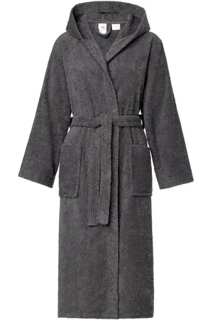 Ladeheid Bademantel Damen Frottee Bademantel aus 100% Bio- Baumwolle LA40-225, Langform, Baumwolle, Kapuze - Verkäufer: HISERT