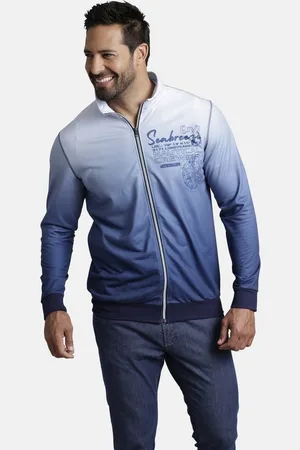 Jan Vanderstorm Sweatjacke JAIS angesagter Dip-Dye-Look - Verkäufer: VANDERSTORM VENTURES