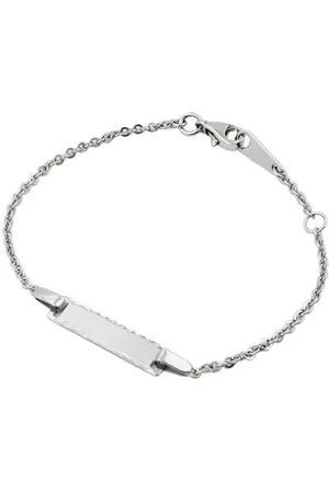 GALLAY ID Armband 2,1mm Anker mit Platte matt diamantiert rhodiniert Silber 925 (Armband, 1-tlg) - Verkäufer: Cats Collection