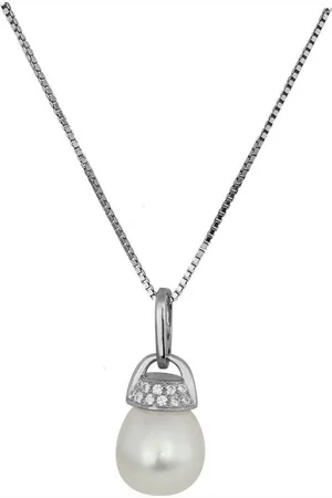 SilberDream Silberkette Halskette silber weiß Damen (Halskette), Halsketten ca. 45cm, 925 Sterling Silber, Farbe: silber, weiß - Verkäufer: Fit4Style Silberschmuck - IMPPAC