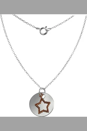 SilberDream Silberkette Stern Halskette silber rose (Halskette), Halskette (Stern) ca. 45cm, 925 Sterling Silber, vergoldet (Rosegold 5 - Verkäufer: Fit4Style Silberschmuck - IMPPAC