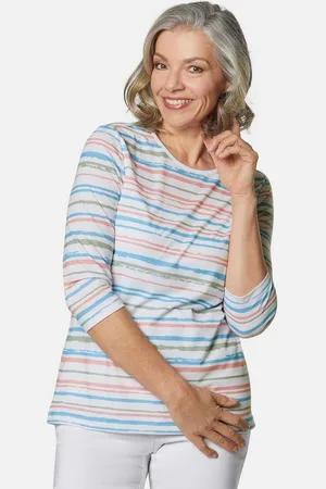 GOLDNER 3/4-Arm-Shirt Kurzgröße: Pflegeleichtes Shirt in Ringeloptik - Verkäufer:
