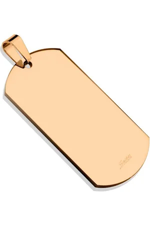 Bungsa Dog Tag Anhänger Anhänger Dog Tag Silber aus Edelstahl Unisex (1-tlg), Pendant Halsketten - Verkäufer: