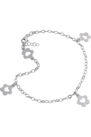 SilberDream Fußkette mit Anhänger Fußkette für Damen 925, Damen Fußkette Blümchen aus 925 Sterling Silber, Farbe: silber - Verkäufer: Fit4Style Silberschmuck - IMPPAC