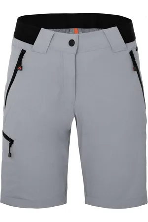 Bergson Outdoorhose VIDAA COMFORT Bermuda Damen Wandershorts, leicht, strapazierfähig, Normalgrößen, hellgrau - Verkäufer: