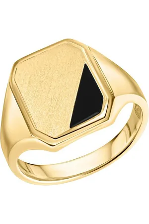 Firetti Fingerring Schmuck Geschenk Silber 925 Herrenring Silberring Siegelring, mit Achat