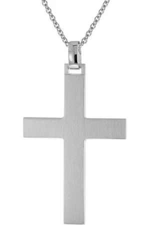 trendor Kette mit Anhänger mit Kreuz 925 Silber Matt - Verkäufer: uhrcenter