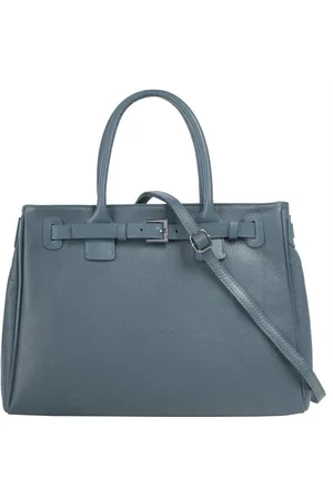 Cluty Henkeltasche, echt Leder, Made in Italy