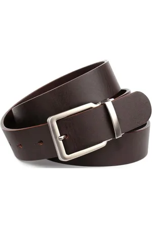 Anthoni Crown Ledergürtel 3,5 cm breiter Casual-Vollledergürtel