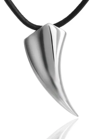 DonDon Kette mit Anhänger Lederkette Halskette 50 cm (1-tlg), Herren-Halskette mit Lederband, maskuline Anhänger, im Samtbeutel - Verkäufer: urban-styles