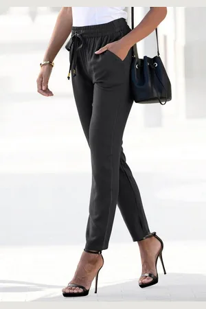 Lascana Schlupfhose aus gewebter Viskose, schmaler Schnitt, Sommerhose, Business-Look