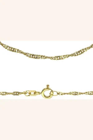 Firetti Collierkettchen Schmuck Geschenk Gold 333 od 585 Singapurkettengl. in mehreren Breiten, Made in Germany