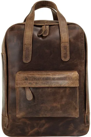 Bagan Laptoprucksack, echt Leder