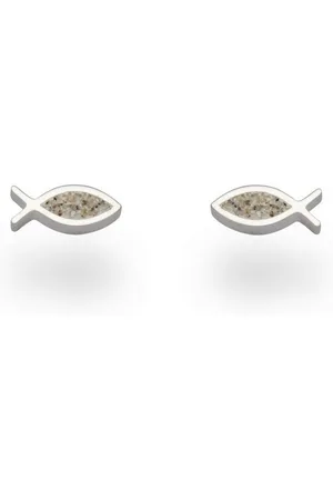 DUR Ohrring-Set Schmuck: Ohrring, Ohrstecker "Fisch" mit Strandsand O5241 - Verkäufer: Strandsandschmuck