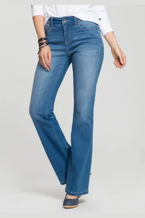 H.I.S Bootcut-Jeans High-Waist hohe Taille, Bootcut, mit Used-Effekten, auch in Langgrößen