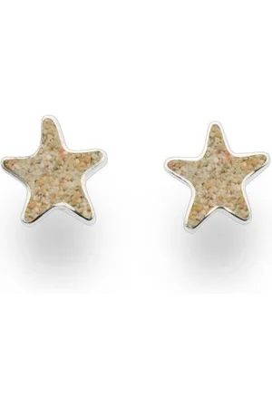 DUR Ohrring-Set Schmuck: Ohrring, Ohrstecker "Seestern" mit Strandsand S1441 - Verkäufer: Strandsandschmuck