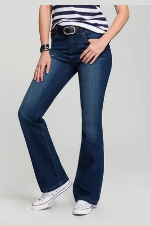 H.I.S Bootcut-Jeans High-Waist hohe Taille, Bootcut, mit Used-Effekten, auch in Langgrößen