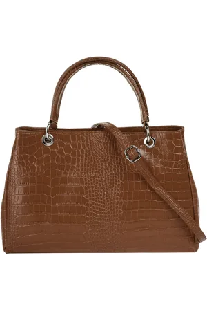Cluty Henkeltasche, echt Leder, Made in Italy
