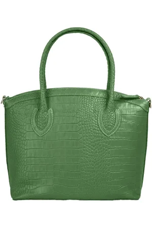 Cluty Henkeltasche, echt Leder, Made in Italy