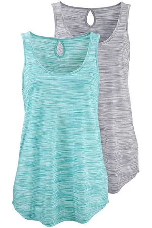 beachtime Tanktop mit Struktureffekt (2er-Pack) aus pflegeleichter Qualität