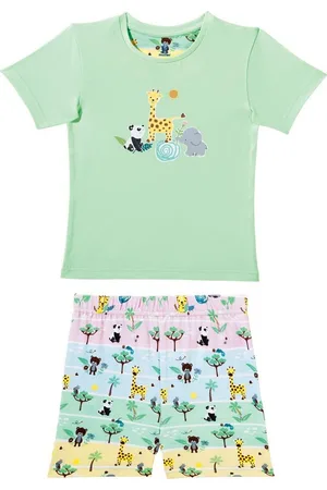 Erwin Müller Pyjama Kinder-Shorty Single-Jersey gemustert - Verkäufer: