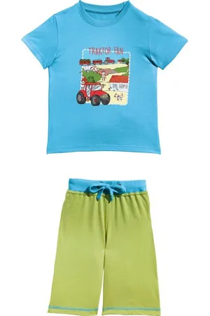 Erwin Müller Pyjama Kinder-Shorty Single-Jersey gemustert - Verkäufer: