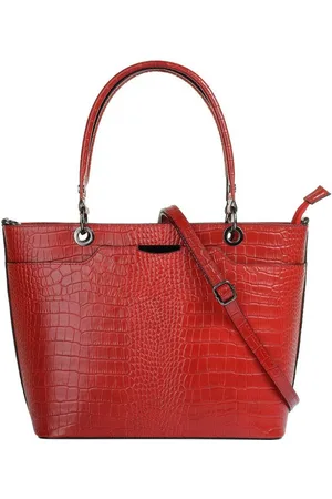 Cluty Henkeltasche, echt Leder, Made in Italy