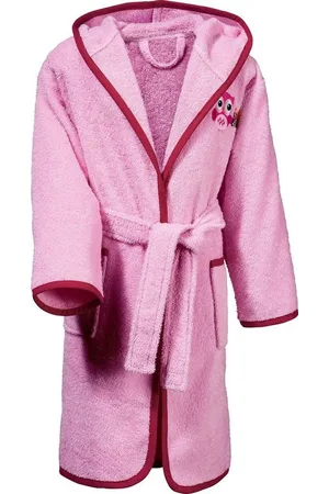 Erwin Müller Kinderbademantel Kinder-Bademantel mit Kapuze, Rückenlänge: 65 cm, Frottier, mit Kapuze, default, Walk-Frottier Uni - Verkäufer: