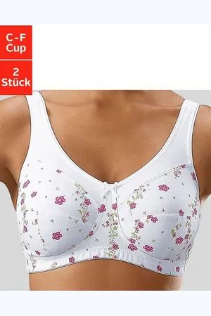 Petite Fleur Entlastungs-BH (Packung, 2 Stück) ohne Bügel, mit breiteren Trägern