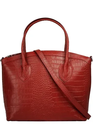 Cluty Henkeltasche, echt Leder, Made in Italy