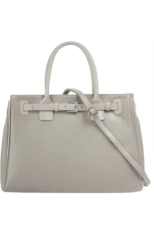 Cluty Henkeltasche, echt Leder, Made in Italy